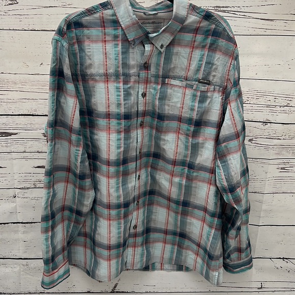 Eddie Bauer Fishing/Camping Long Sleeve Shirt - Picture 2 of 8